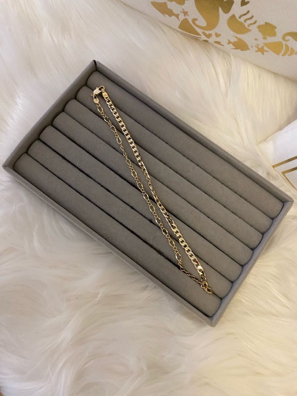 Rare find - ANA LUISA 2 link 14K gold  plated  chain length  16” long